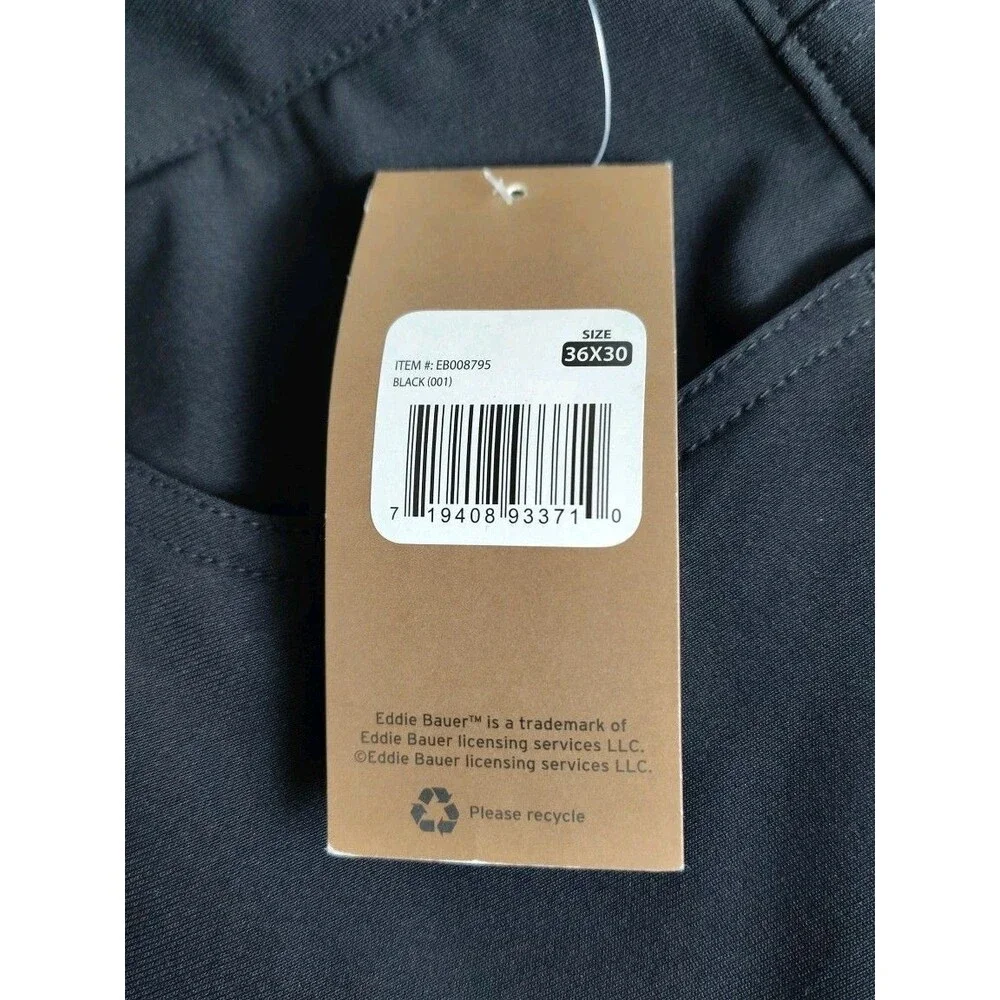 NWT Eddie Bauer Mens 36x30 Forester Pant Tapered Fit Concealed Pocket Utility